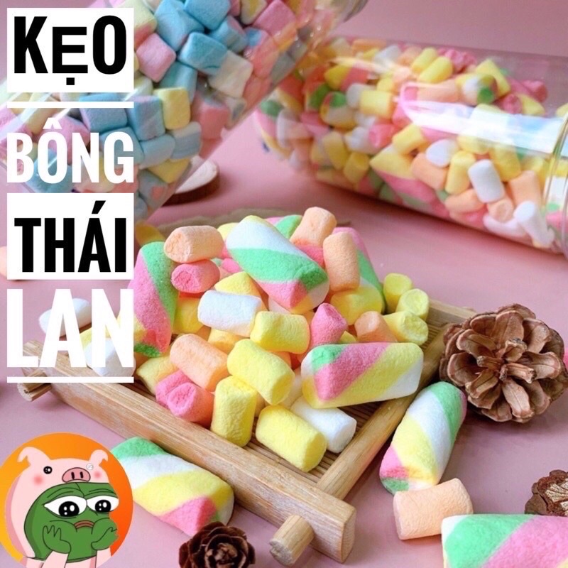 Kẹo Bông Sữa Thái Lan Hũ bự 300G