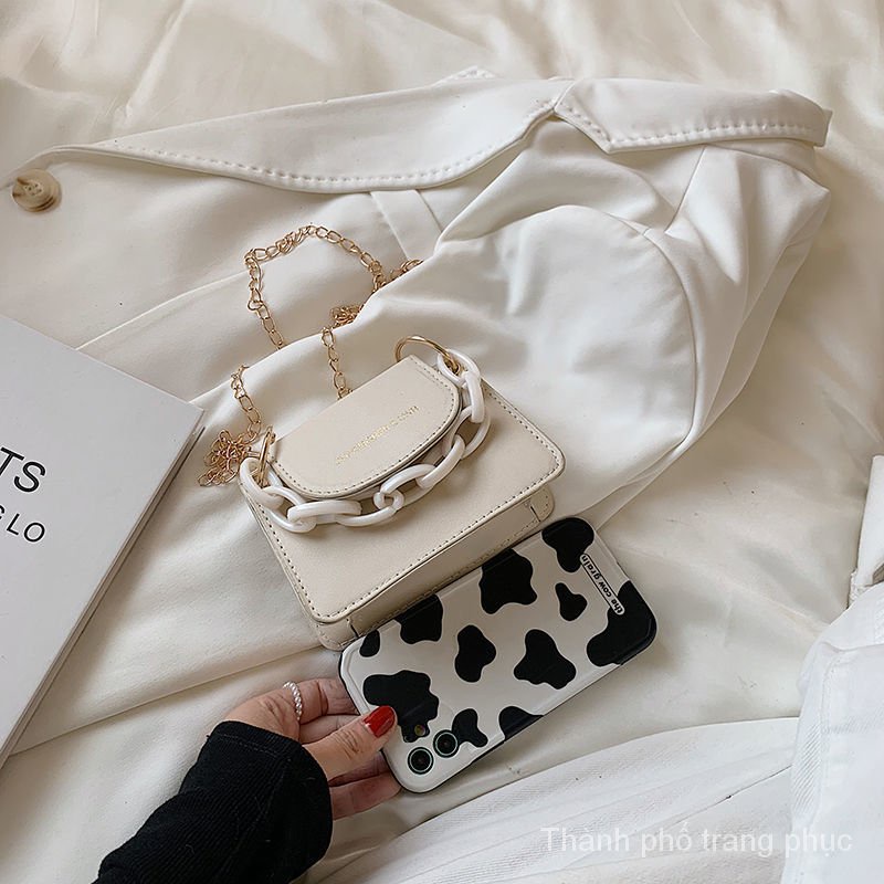 Túi đeo chéo hình vuông acrylic phong cách phương Tây mới dành cho phụ nữ 2022