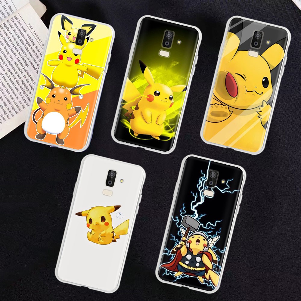 Ốp điện thoại trong suốt hình Pikachu Pokemon cho SAMSUNG GALAXY NOTE 8 9 CORE J7 PRIME J730 DUO A6S PLUS A8S PRO