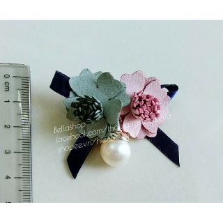 Tag hoa đôi cài áo/đầm