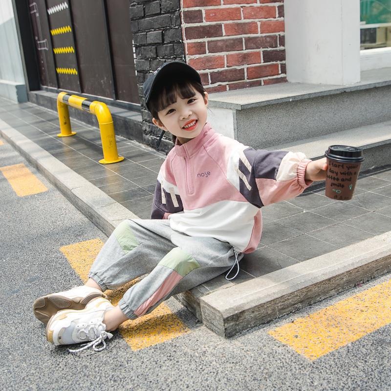 Set Đồ Thể Thao Thiết Kế Mới Thời Trang Mùa Thu Theo Phong Cách Hàn Quốc Dành Cho Bé Gái