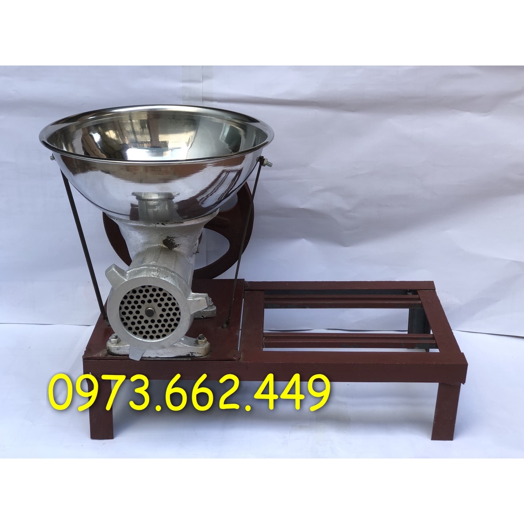 Máy xay cua ốc, ốc bươu vàng, xay cá nguyên con, xay gà, xương sụn cối gang 22