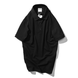 Áo polo nam, áo thun cá sấu cổ bẻ cao cấp DEFOXX vải cá sấu 2 chiều màu đen 20816 foxxmen