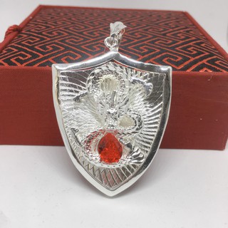 Mặt Dây Chuyền Khiên Thiên Long Đá Đỏ