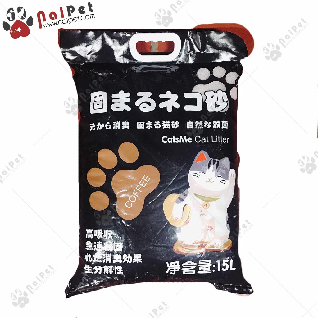 Cát Vệ Sinh Cát Đất Sét Nhật Đen Cat Litter 8L