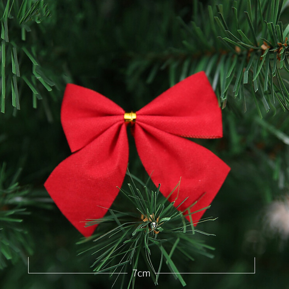 Bộ 12 Nơ Treo Trang Trí Cây Thông Noel