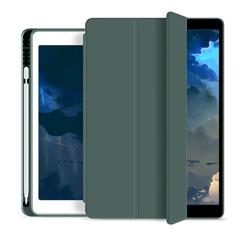 Bao da máy tính bảng Aresko nắp lật có ngăn bút thích hợp cho iPad Air 1 2 2017 2018 9.7 Mini 5 6 7th 8th 9th 10.2 Air 3