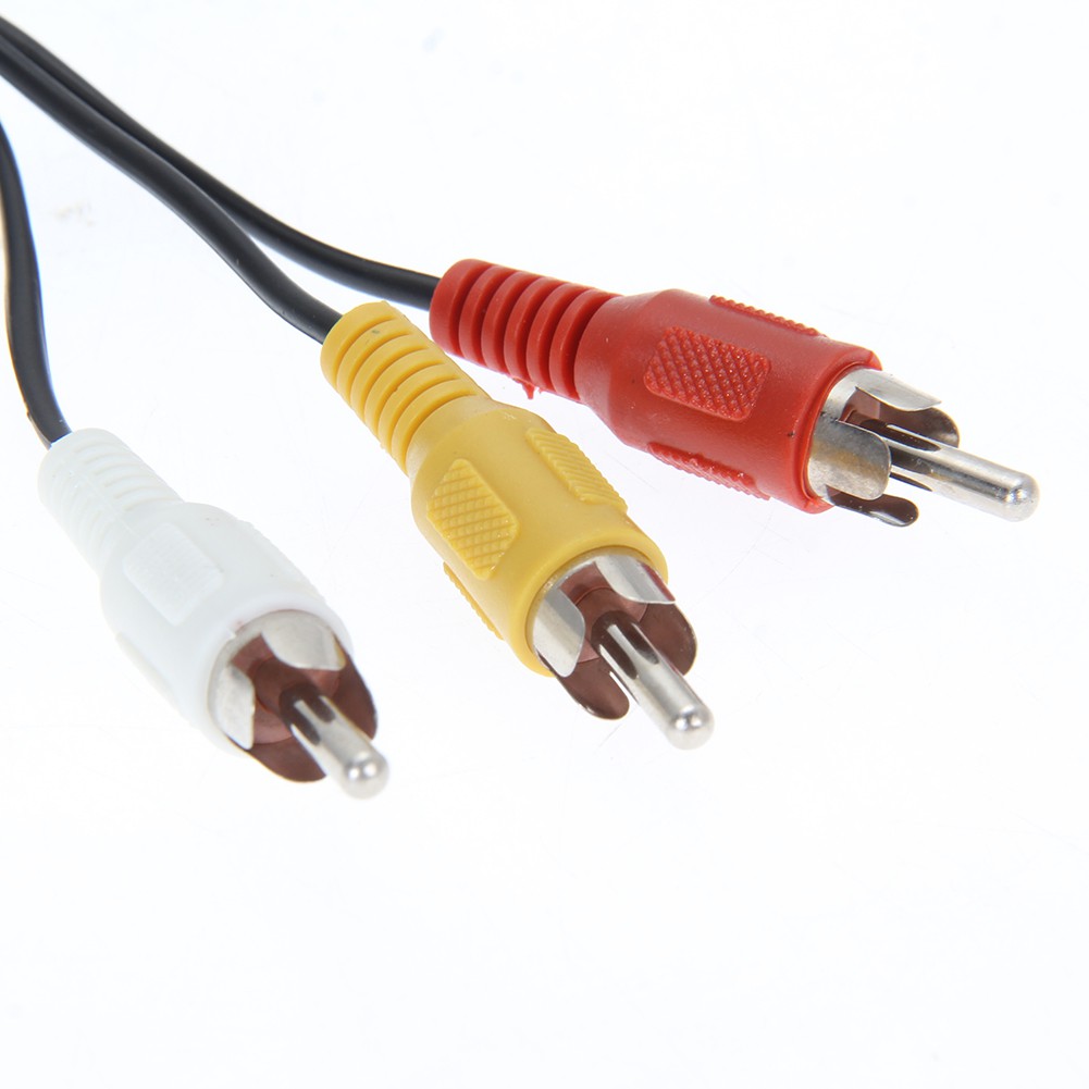 1.2M dây cáp âm thanh chia quang AV từ JA 3.5mm sang 3 đầu RCA đa năng