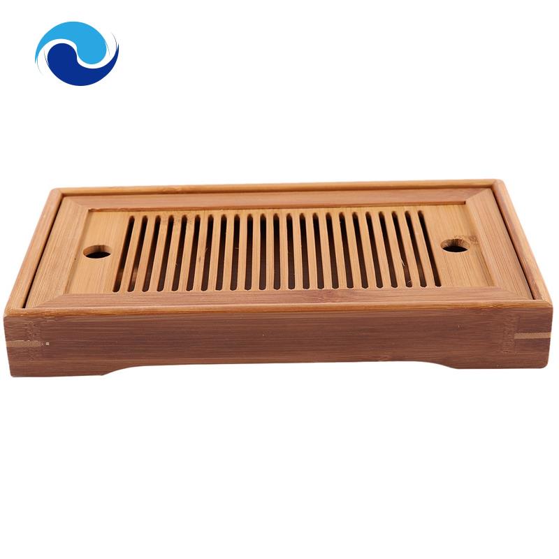 Khay Đựng Trà Bằng Gỗ Tre Phong Cách Trung Hoa Kích Thước 25x14 X 3.5cm
