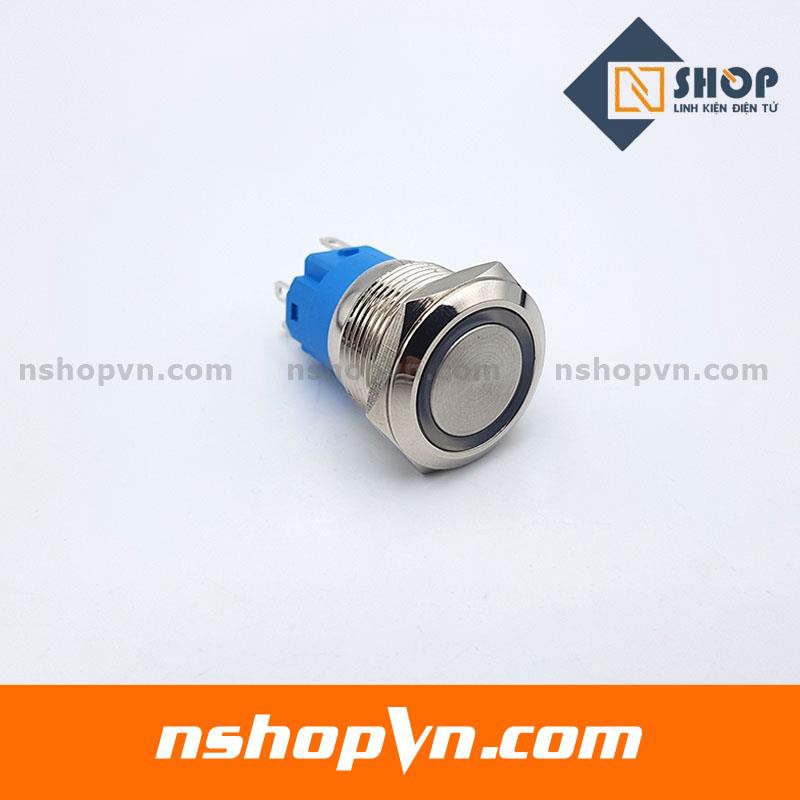 Nút nhấn nhả kim loại 19mm xanh dương / đỏ / xanh lá