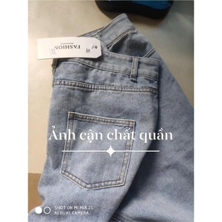 QUẦN JEANS - CẠP CAO - ỐNG RỘNG