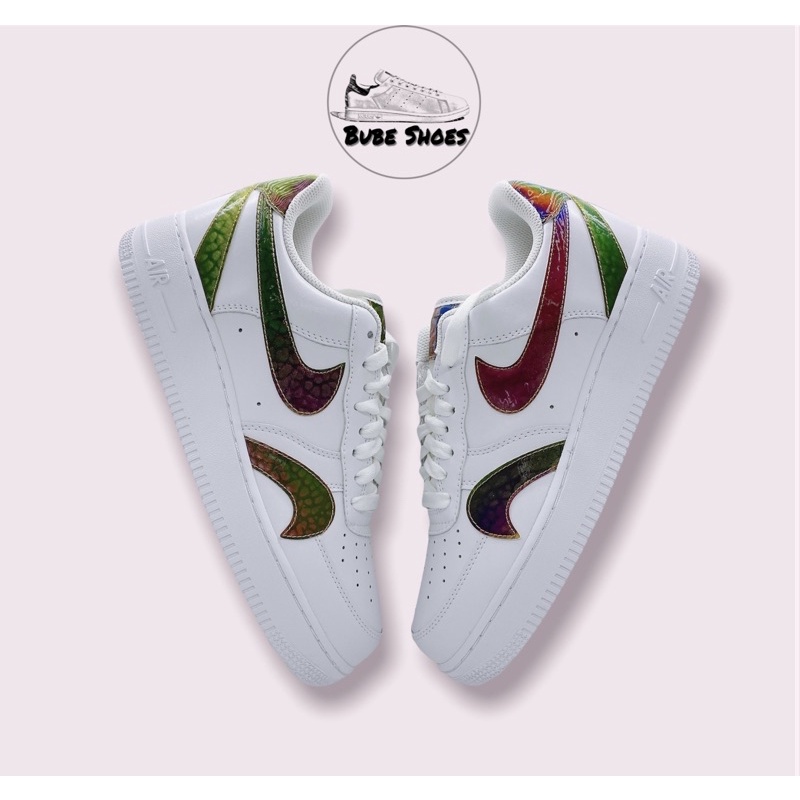 (Giày AUTH) Giày Nike Air Force 1 Misplaced Swoosh chính hãng