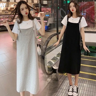 Set áo váy yếm thời trang cho phụ nữ mang thai