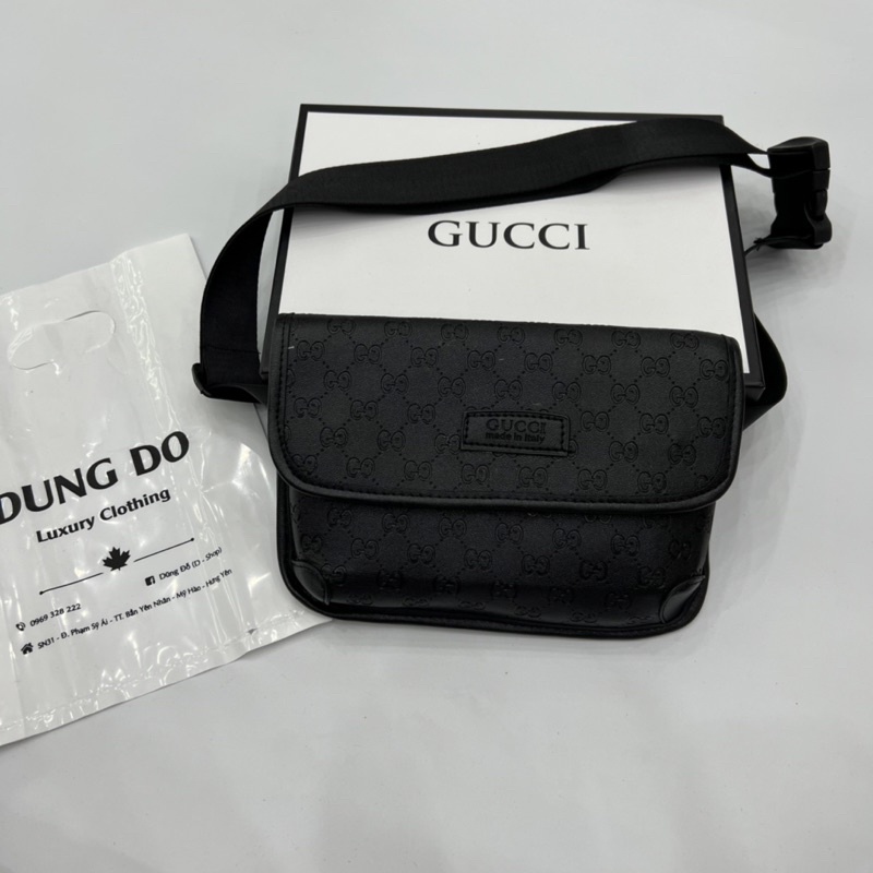 Túi đeo chéo Da hàng việt nam giá siêu tốt - Túi chéo nam da in hoa ô cực chất