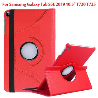 360 rotating case for samsung galaxy tab s5e 2019 case 10.5'' t720 t725 / sm-t720 / sm-t725 stand pu leather cover