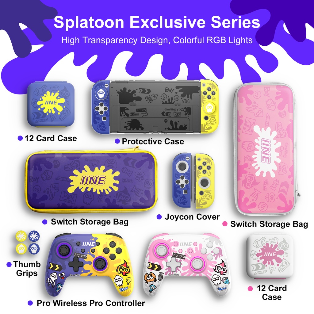 Túi Đựng Máy Chơi Game Nintendo Switch OLED Splatoon