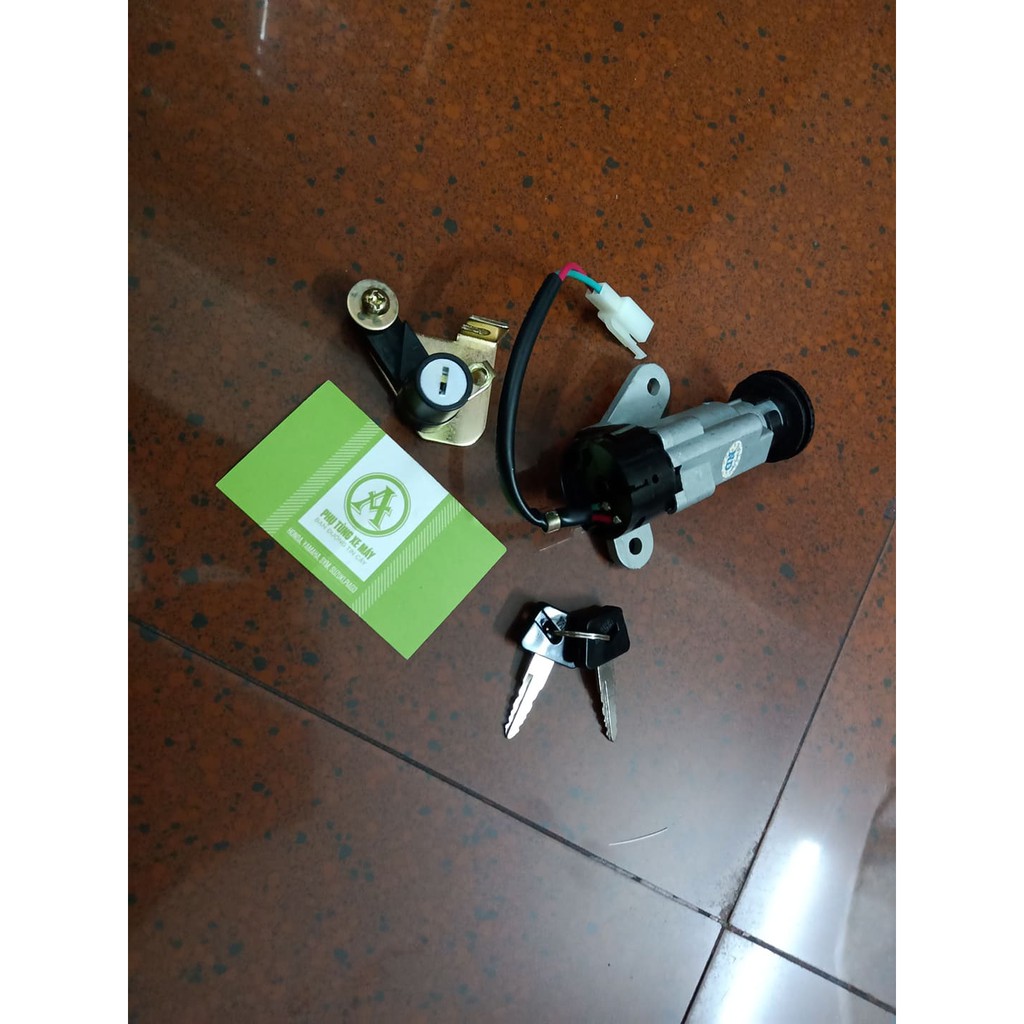Bộ ổ khóa xe Sirius 2 dây