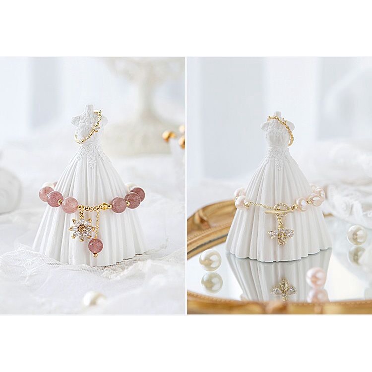 Giá trưng bày trang sức hình đầm công chúa xinh xắn để bàn