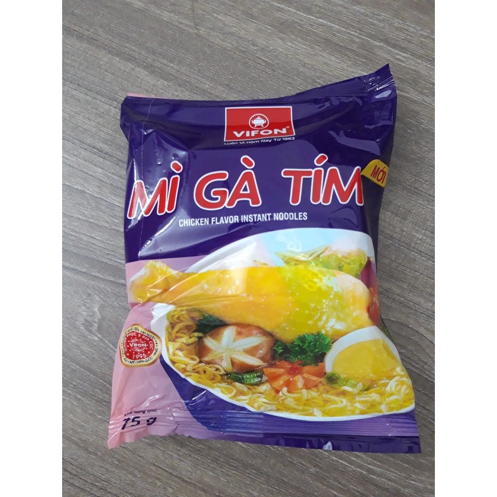 Combo 10 gói Mì Gà Tím Vifon 75g