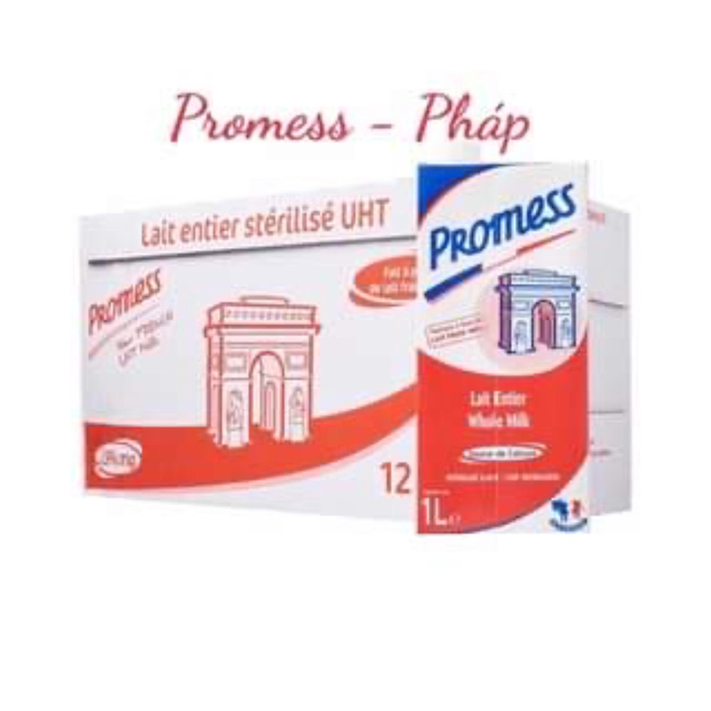 Sữa tươi Nguyên Kem Promess 1L - Sữa nhập khẩu Pháp
