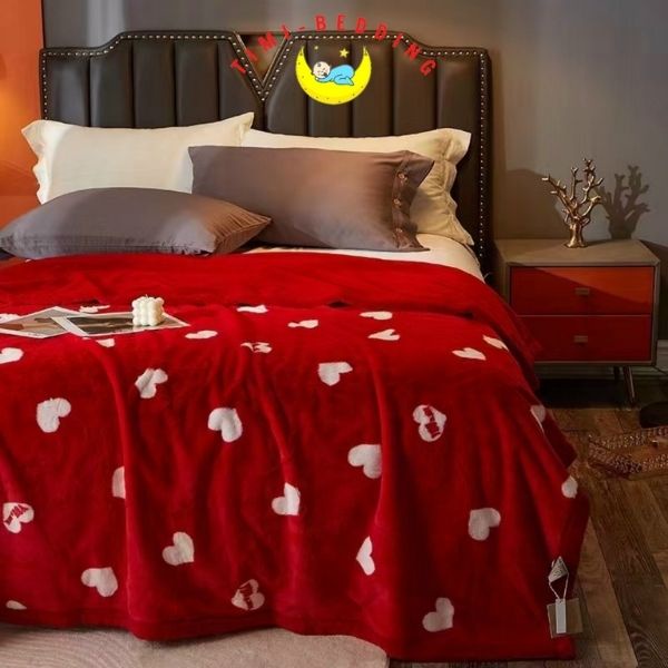 Chăn lông chồn họa tiết 4kg mềm mại, ấm áp kích thước 2x2,3m - Timibedding