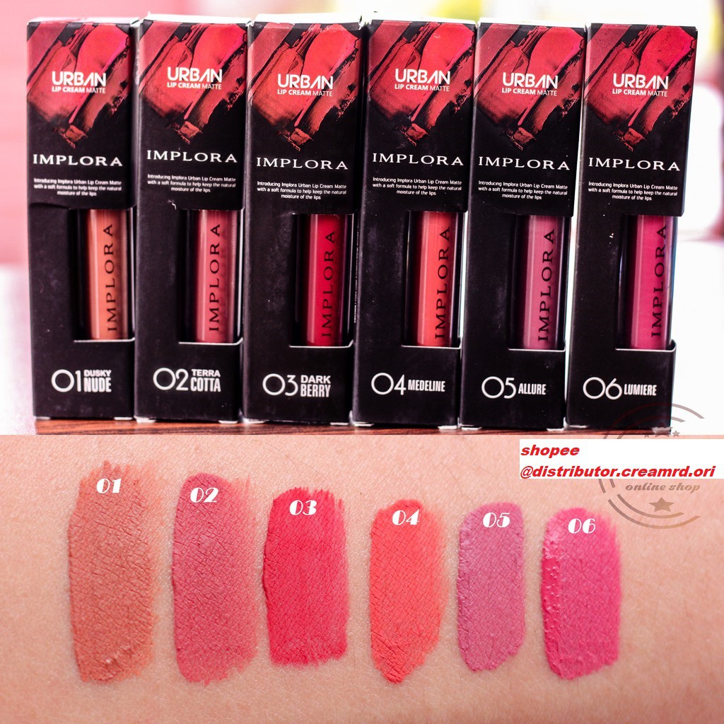 (hàng Mới Về) Son Môi Implora (bpom) (1 2 3 4 5 6 (2.75g) Chất Lượng Cao | BigBuy360 - bigbuy360.vn