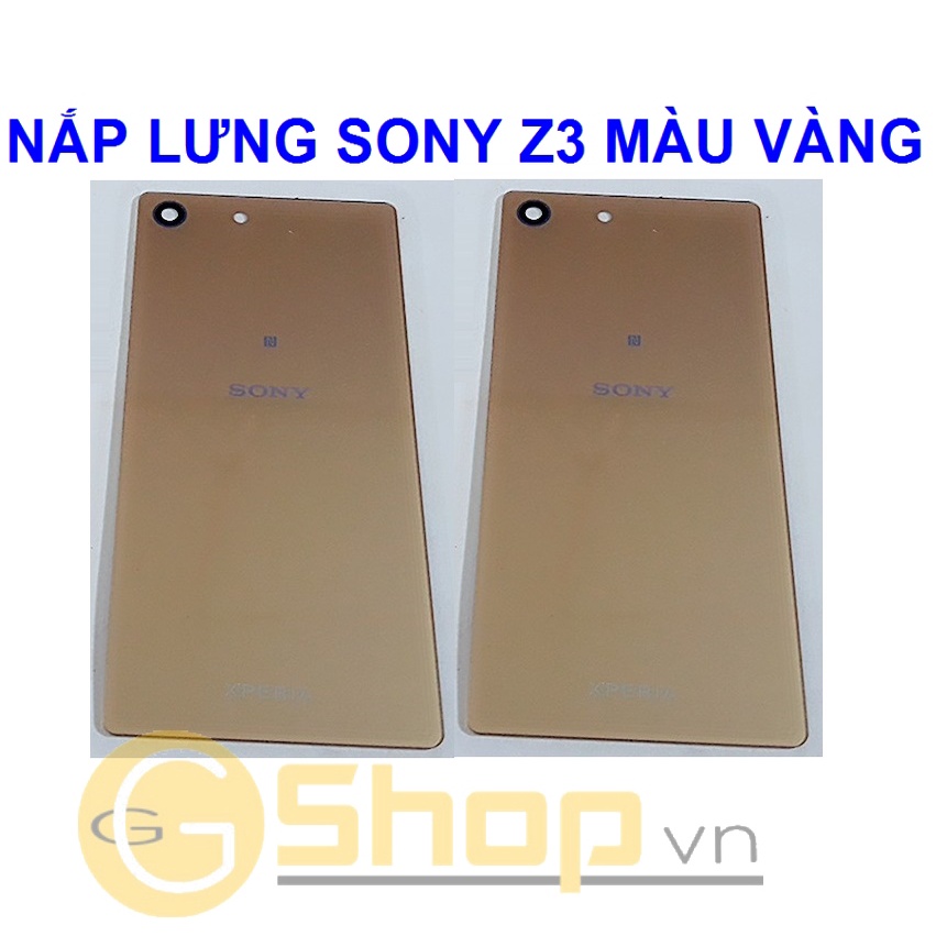 NẮP LƯNG SONY Z3 MÀU VÀNG