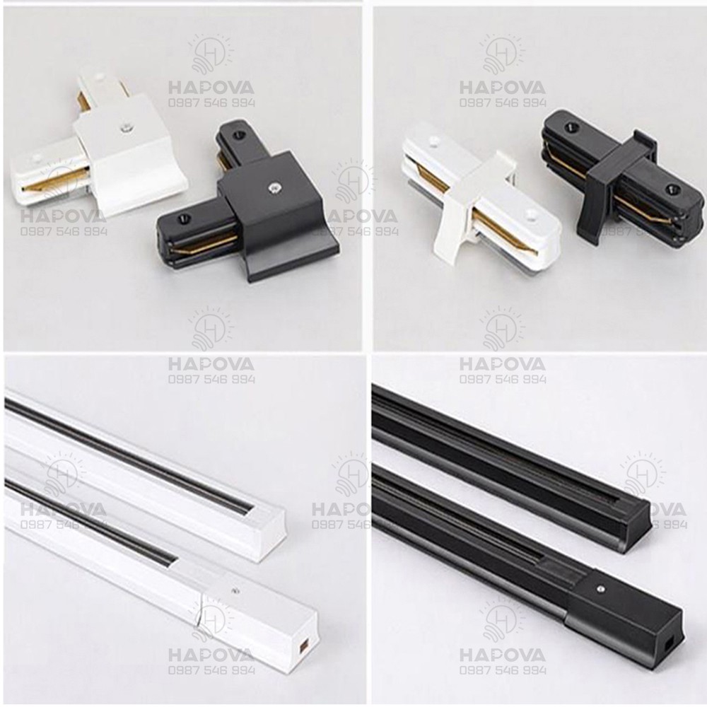 ĐẦU NỐI THANH RAY ĐÈN RỌI, ĐẦU NỐI THẲNG, NỐI GÓC THANH RAY HAPOVA MAICA DR 96