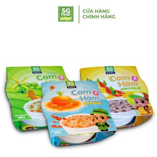 Thùng 30 chén Cơm Hầm Sài Gòn Food Đủ Vị ( Bò & đậu Hà Lan, Cá lóc & đậu đỏ, tôm & cà rốt) 150g