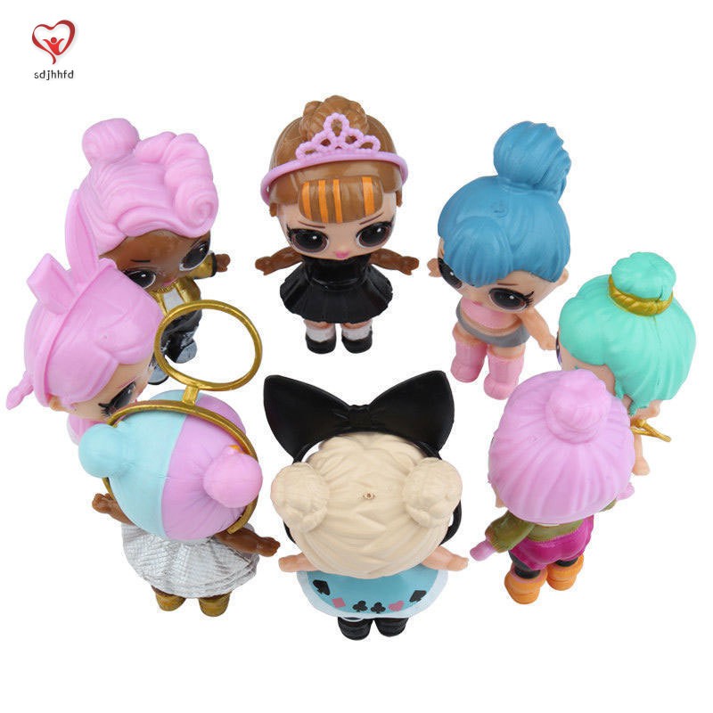 8Pcs/Set LOL Surprise Dolls 7 Layer Series Kids Children Toy Gifts Plastic Collection