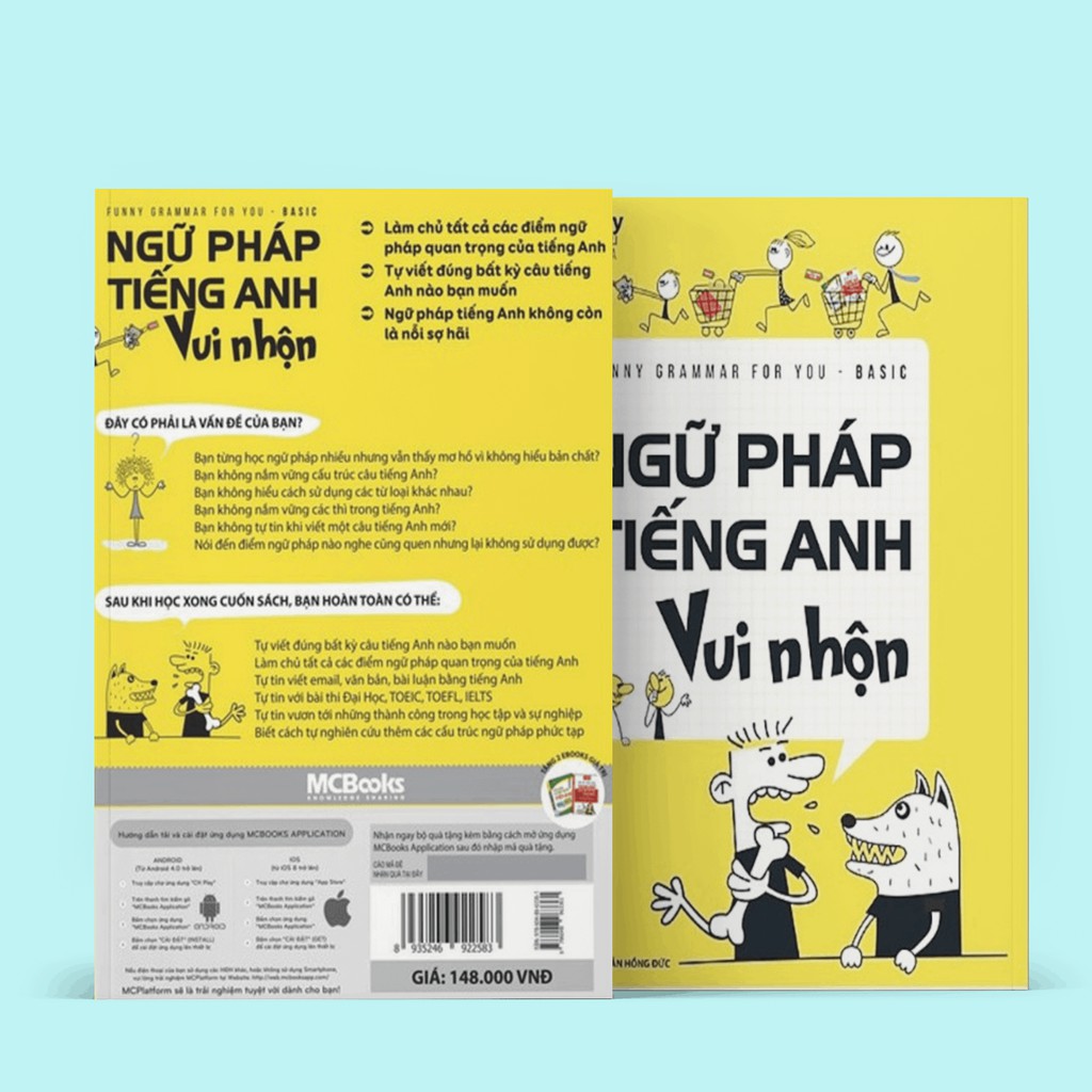 Sách - Funny Grammar for you - Basic - Ngữ pháp tiếng Anh vui nhộn (Học Cùng App MCBOOKS)