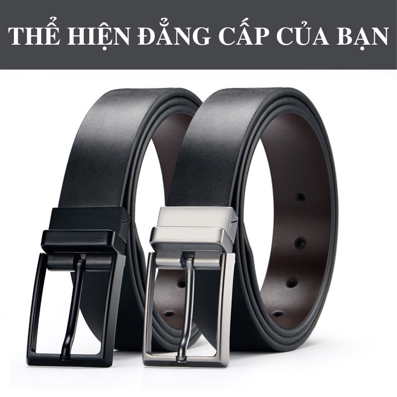 Thắt Lưng Nam Khóa Kim, Dây Nịt Nam Da Thật 100% TL005B