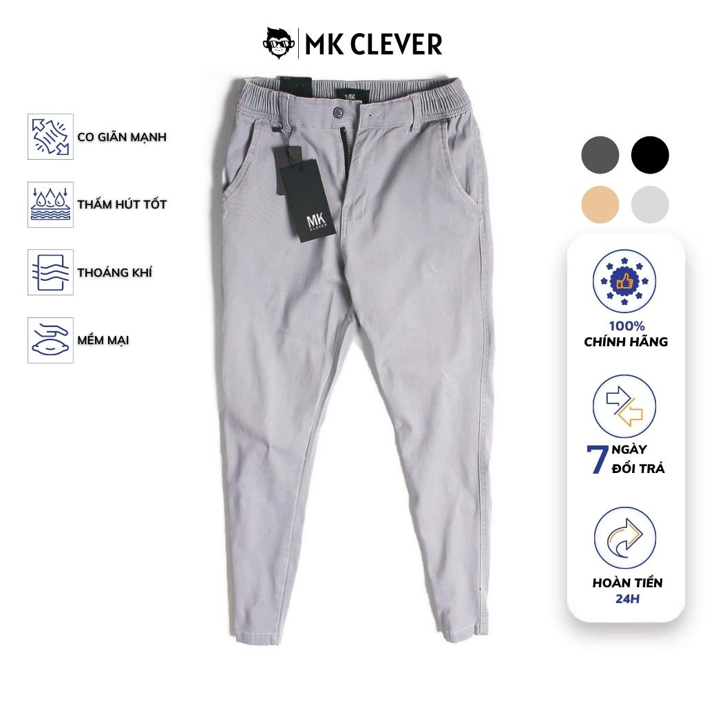 Quần kaki nam slimfit pants, lưng thun, chất vải mềm mịn