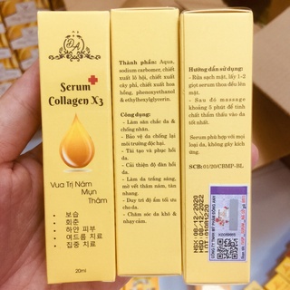Serum nám collagen x3 đông anh - serum nám x3 20ml chính hãng