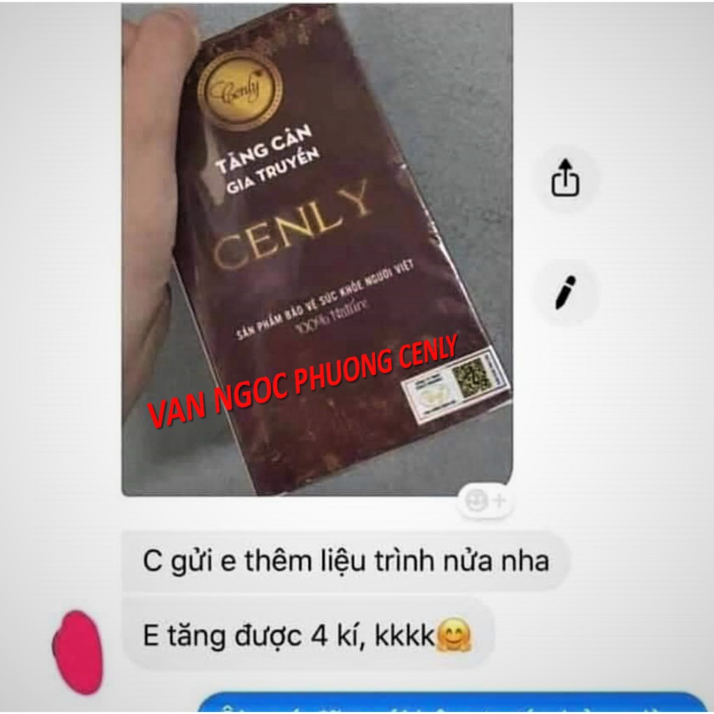 TĂNG CÂN CENLY ✅Uống Là Tăng ✅Ăn Ngủ Ngon  ✅Đẹp da  [Hộp 25V] [FREESHIP] | BigBuy360 - bigbuy360.vn