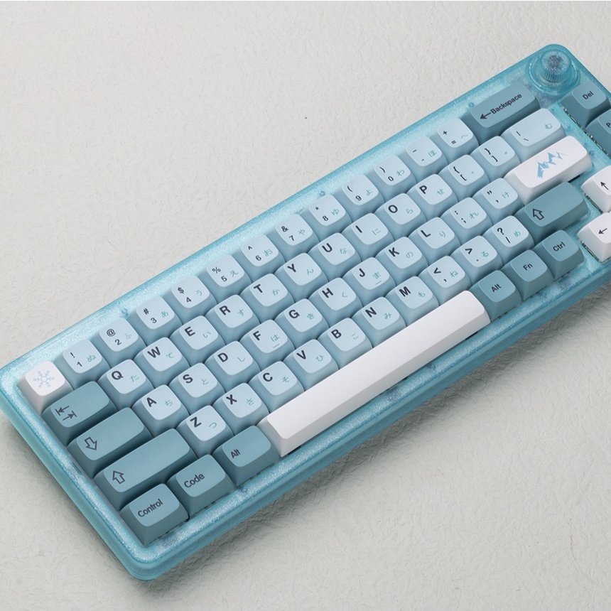 Set Keycap XDA Iceberg Đơn Ngữ tiếng Anh - Chất liệu PBT , Dye-Sub 125 nút cho bàn phím cơ - Hộp khay nhựa chuẩn
