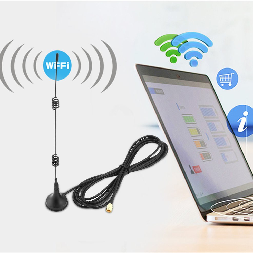 Ăng Ten Wifi Wlan 5 X Tần Số Sma 2.4ghz 3dbi | BigBuy360 - bigbuy360.vn