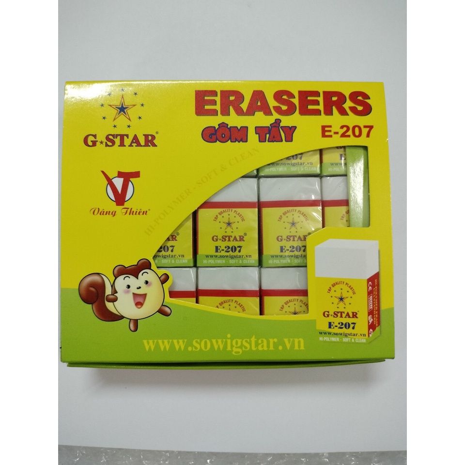 Combo 10 cục gôm trắng E-207 Gstar