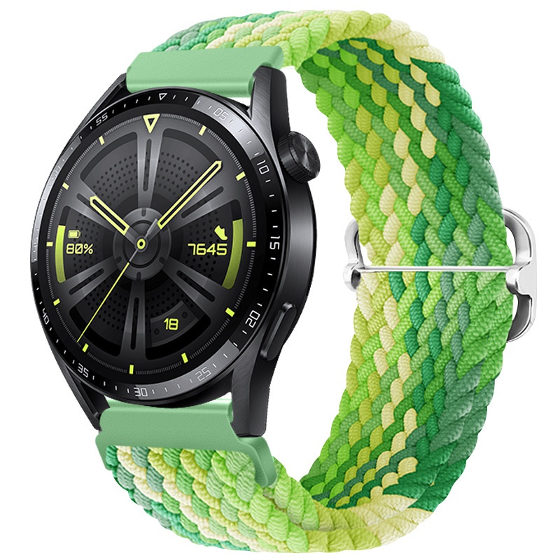 Dây Đeo Bằng Nylon Co Giãn Có Thể Điều Chỉnh Cho Đồng Hồ Thông Minh Huawei GT3 42mm 46mm Samsung Galaxy Watch 4 3 band