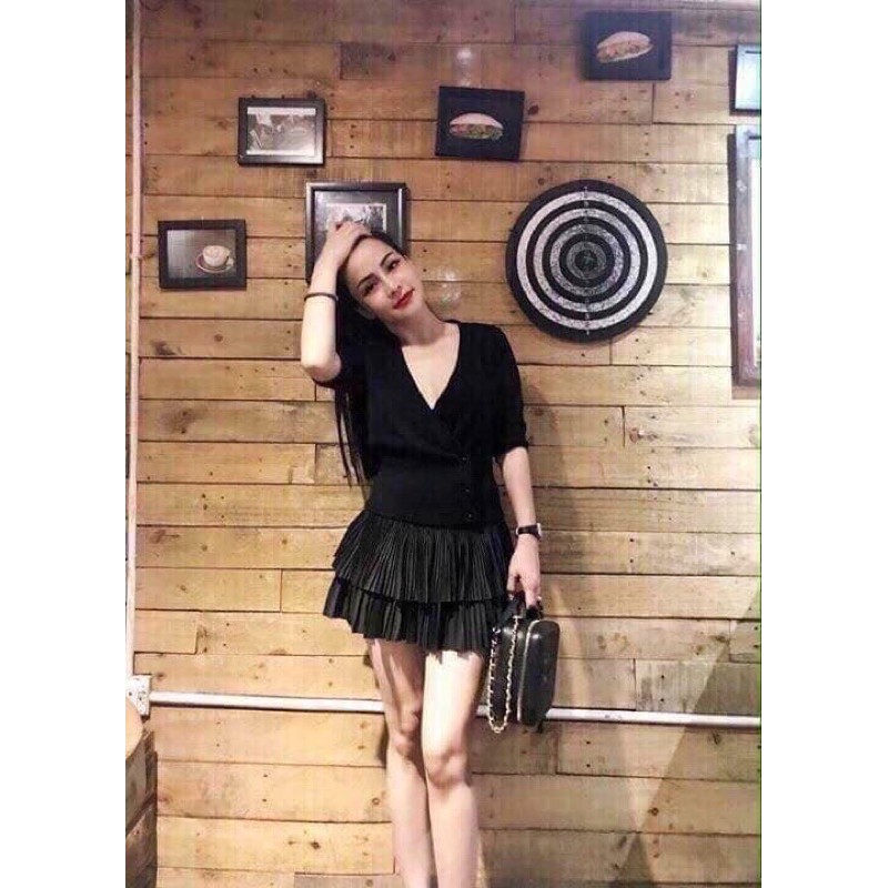 Chân váy xếp ly 2 tầng hàng đẹp | BigBuy360 - bigbuy360.vn