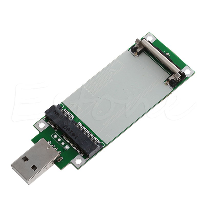 Thẻ mini Mini PCI-E không dây kết nối USB với khe cắm thẻ SIM