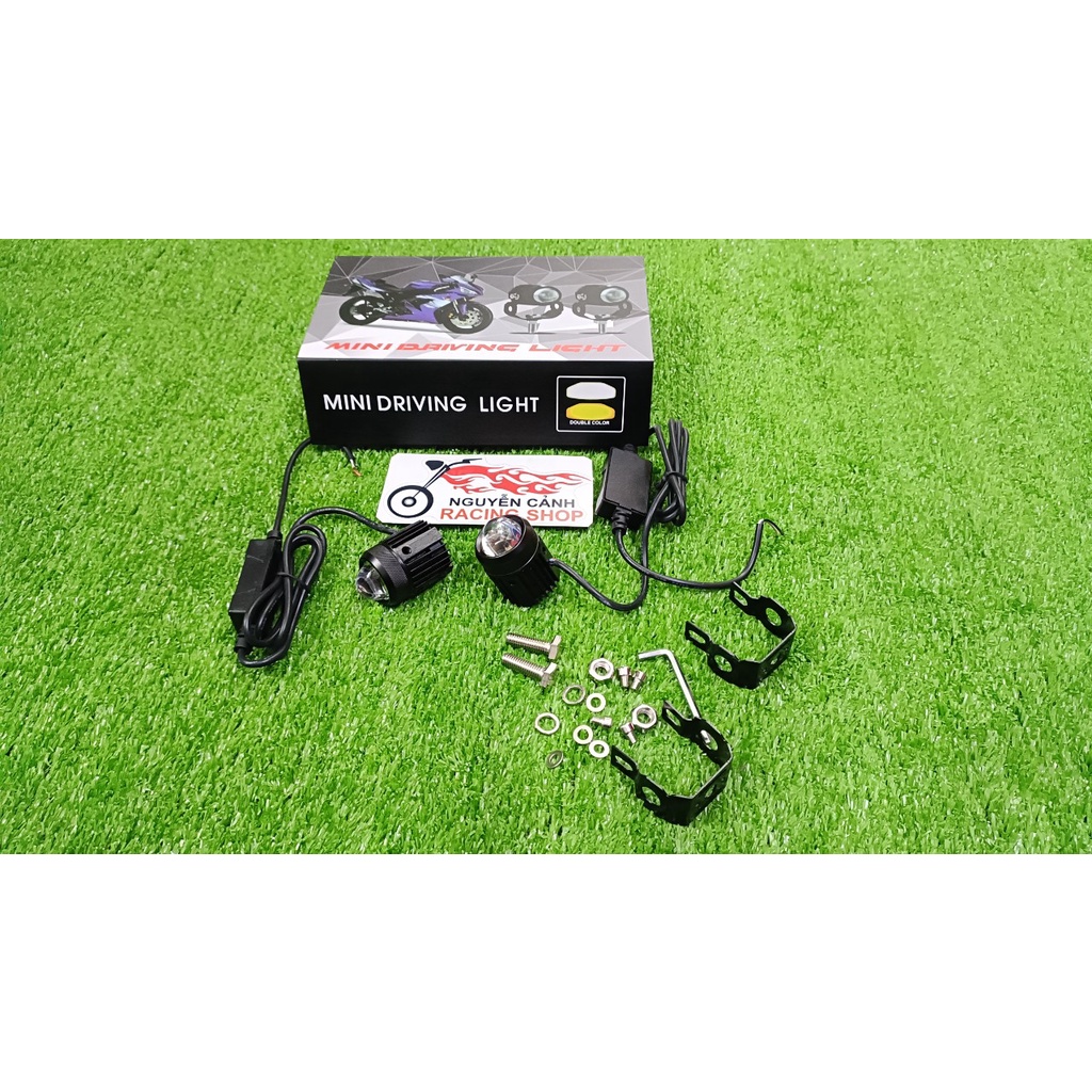 Cặp Đèn LED MINI DRIVING LIGHT đèn trợ sáng xe máy