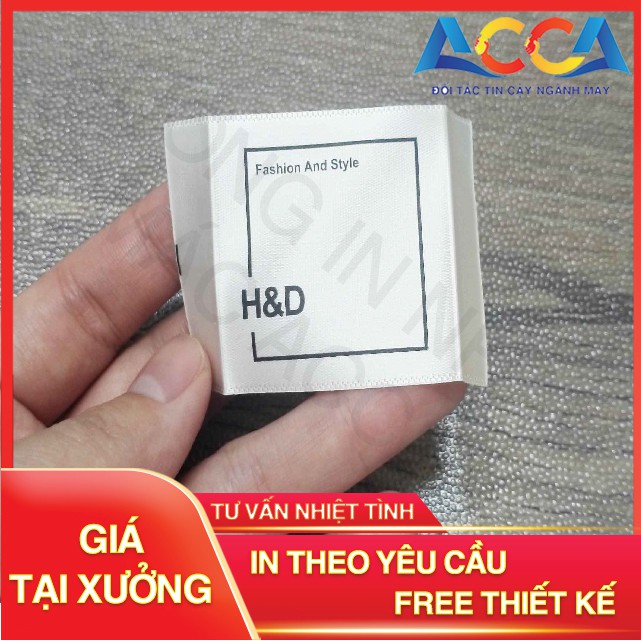 IN [ 1 CUỘN ] NHÃN MÁC QUẦN ÁO THEO YÊU CẦU_MÁC LỤA SATIN_MIỄN PHÍ THIẾT KẾ_GIAO HÀNG TRONG 3 NGÀY