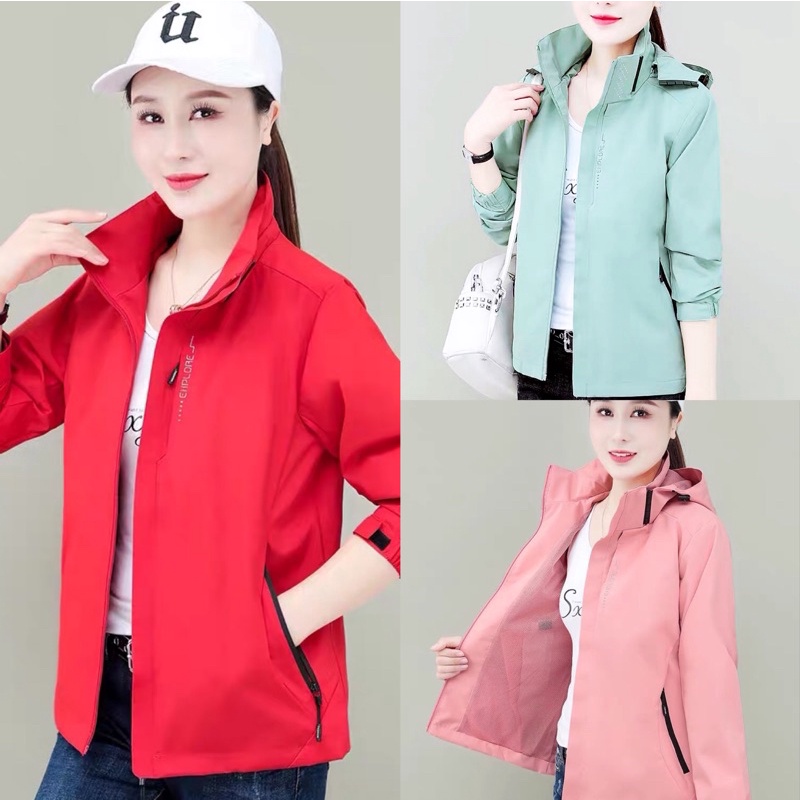 Áo khoác gió nữ ( chống nước) from từ 40-80kg cản gió, chống bụi,siêu tốt