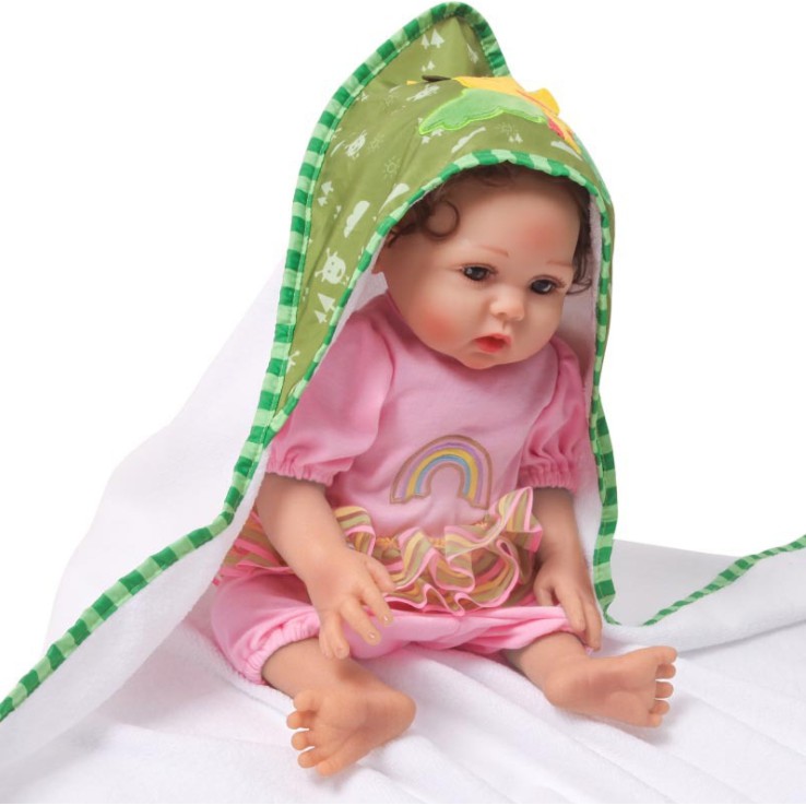 Khăn tắm hoạt hình cao cấp, trùm đầu cho trẻ - Kích thước 75x75cm