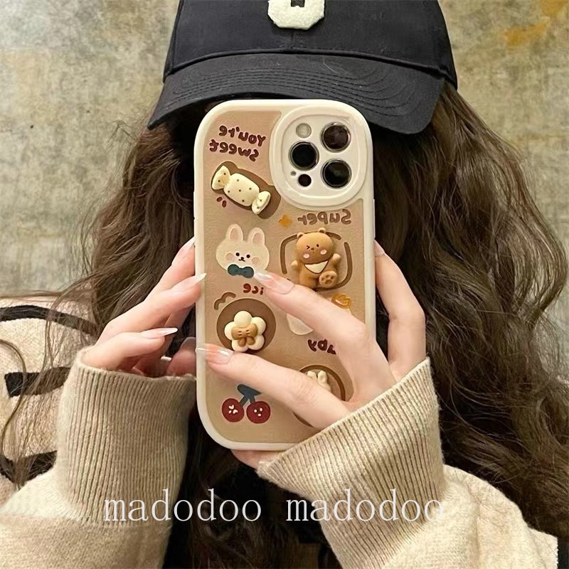 Cute Casing Samsung S23 S22 Ultra 5G S21 S20 FE S22+ S20+ Plus A54 A34 A24 A04 A14 A03 Core A71 A20S A53 A33 A52 A52S A03S A02S A10S A11 A12 M11 M12 A50 A50S A30S Cartoon Candy Bear Rabbit Flower Bow Strawberry Cherry Shockproof Soft Phone Case XPN 05
