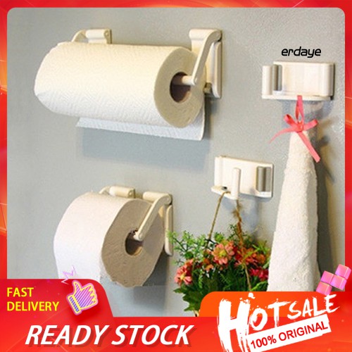 ★Edr★Giá Đỡ Cuộn Giấy Vệ Sinh Nam Châm Tiện Lợi