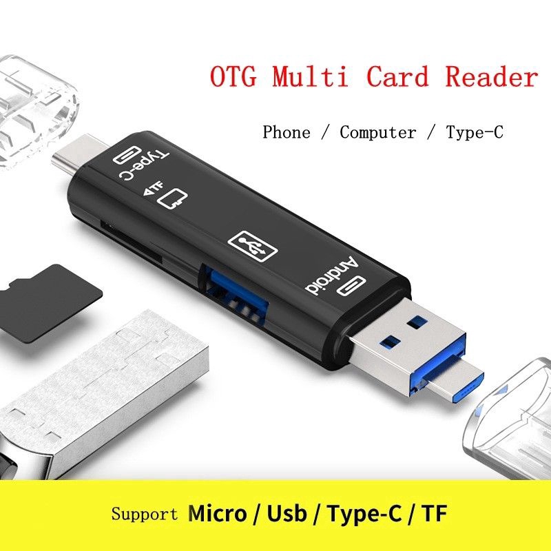 Đầu đọc thẻ nhớ Micro SD TF OTG USB 2.0 dành cho điện thoại Android/ máy tính bảng