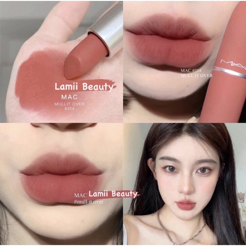 Son MAC Powder Kiss Lipstick màu 314 Mull It Over Mini 1.5g Full Box - LAMII BEAUTY