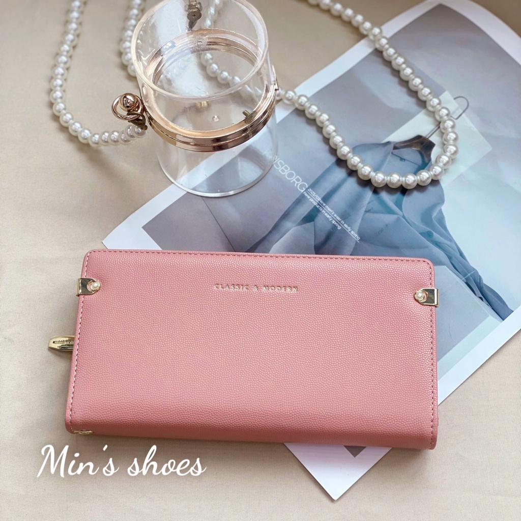 Min's Shoes - Ví nữ đẹp cầm tay dáng dài da mềm cao cấp Ví 310